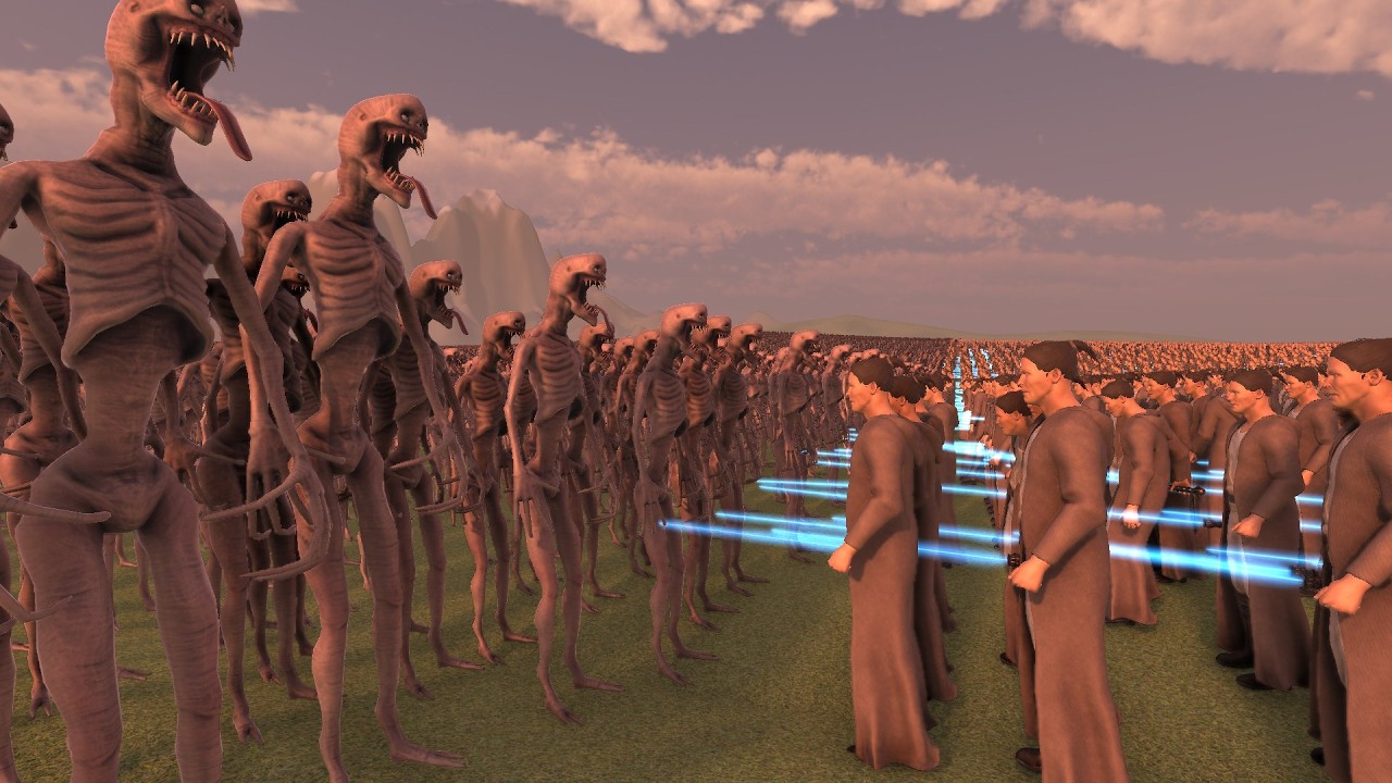 50,000 Laser Knights vs 500,000 Bonus 1 | UEBS 2 Massive Battle