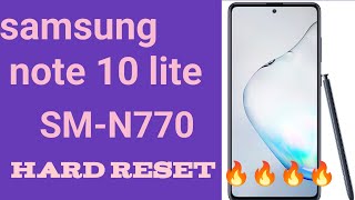 Samsung note 10 lite hard reset ! Samsung note 10 lite factory reset ! Samsung sm-n770f hard reset😲😲