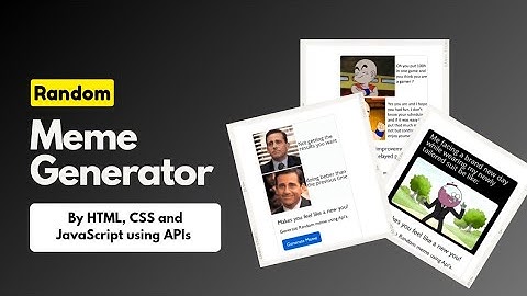 Build a Random Meme Generator with API, HTML, CSS & JavaScript | 2024 Full Tutorial