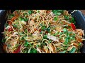 Kínai , csirkés - zöldséges pirított tészta - Az én alapszakácskönyvem