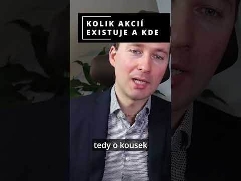 Kolik akcií existuje. Počty dle regionů.