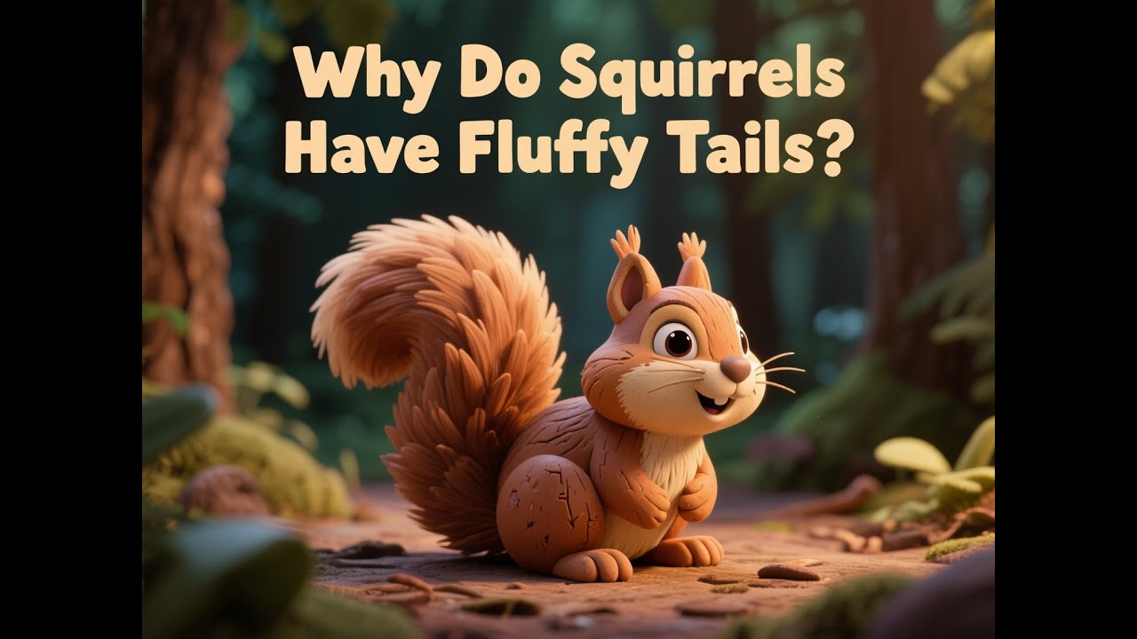 Why Do Squirrels Have Fluffy Tails? | Fun Animal Facts For Kids | Squirrels | Squirrel Tails | Pets