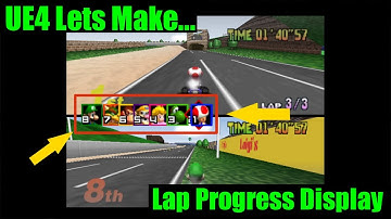 (UE4) Lets Make a ...Racing Lap Progress Display