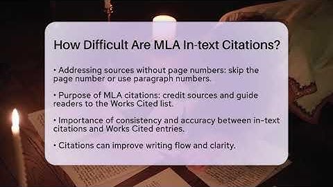 How Difficult Are MLA In-text Citations? - The Language Library