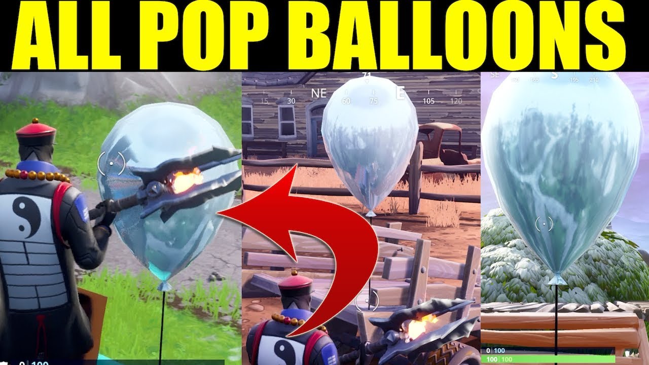 afhængige beundring høste How To "Pop 10 Golden Balloons" - Fortnite All Golden Balloon Locations  Week 9 Challenges Guide - YouTube