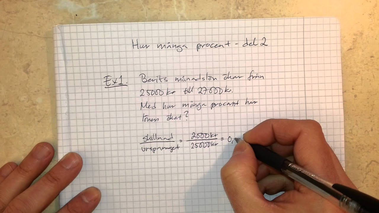 Hur Räknar Man Ut Procent Arbetstid