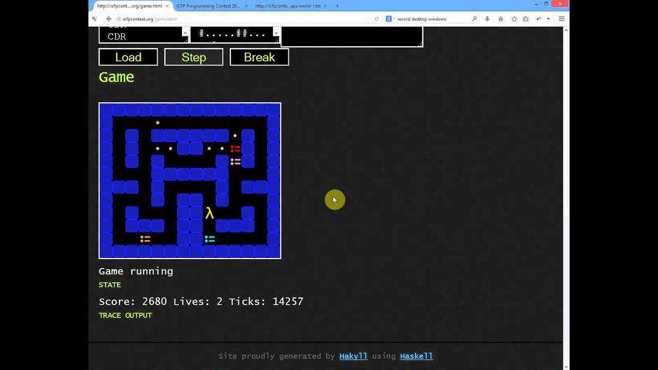 ICFP programming contest 2014: The sound of lambda team - YouTube