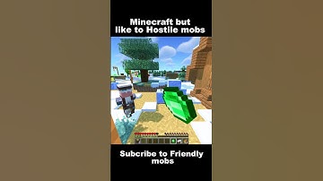 like to  hostile mobs and subcribe Friendly mobs spawn 🤯 ||  #minecraft #minecraftgameplay #shorts