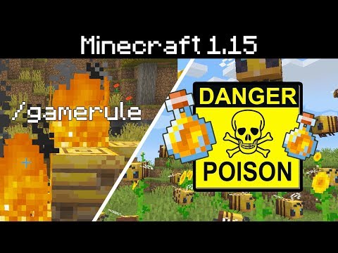 Minecraft 1.15 - Honey Poison Cure, Redstone Controlled Bells, New Gamerules, Bedrock Parity