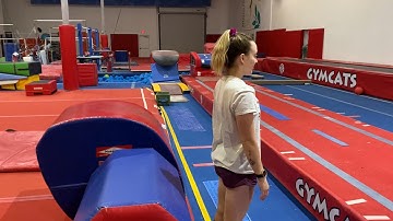 Steps in teaching back handsprings