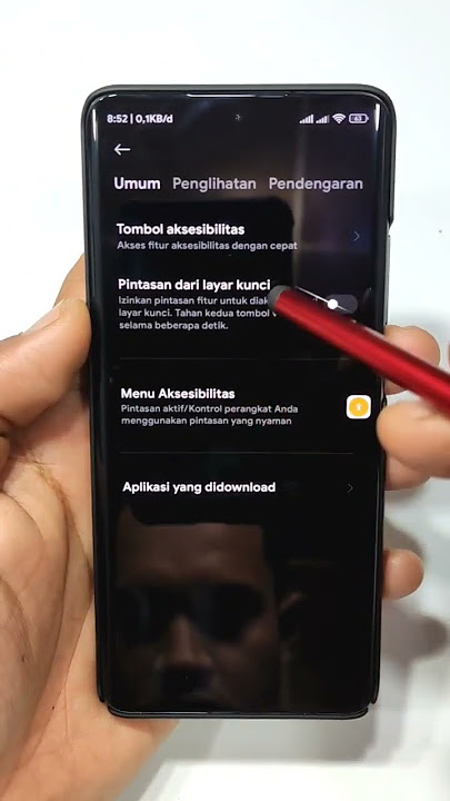 Hilangkan Pintasan Aksesibilitas di HP Xiaomi