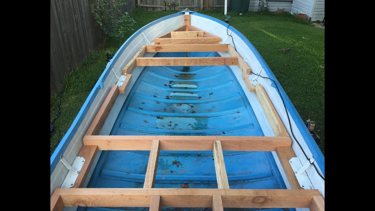 14 FT Utility/Jon Boat Restoration | Framing the Deck (Part 2) - YouTube