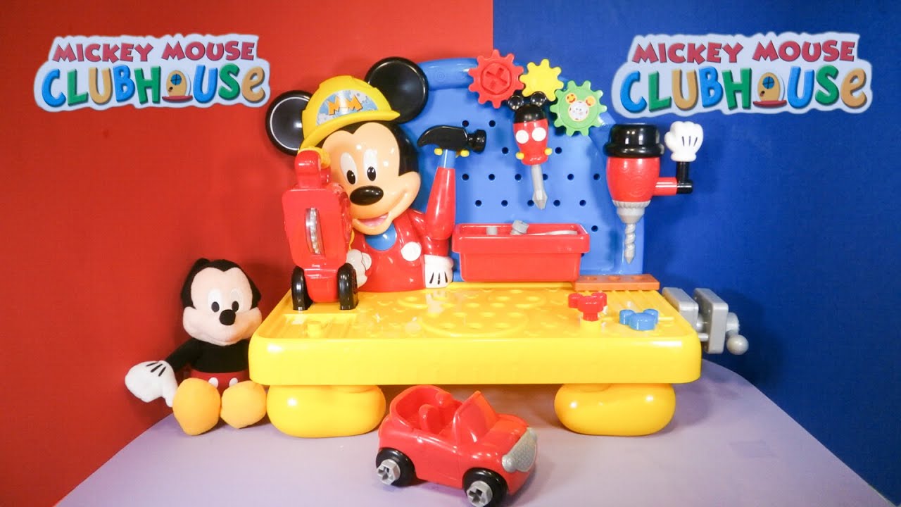 Unboxing the Mickey Mouse Handy Helper Workbench Building ...