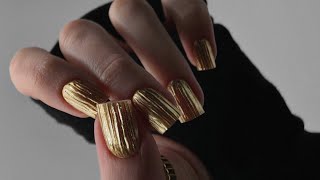 Дизайн ногтей втиркой 🖤 текстура на ногтях гелем желе