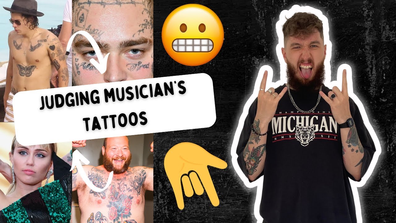 Оценка татуировок знаменитых музыкантов