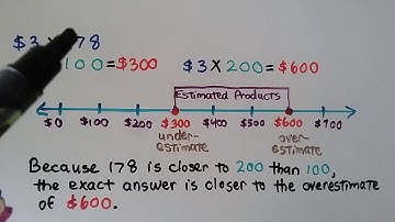 4th Grade Math 2.4, Estimate Products by Rounding