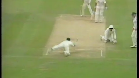 MIKE ATHERTON run out 99 ENGLAND v AUSTRALIA 2nd TEST MATCH DAY 4 LORD'S JUNE 20 1993