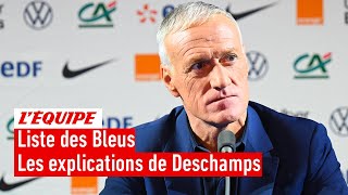 Équipe de France : La conférence de presse intégrale de Didier Deschamps après la liste des 25 Bleus