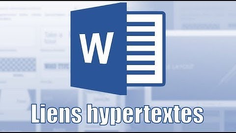 Word - Liens hypertextes