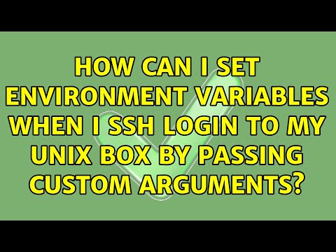 How can I set environment variables when I ssh login to my Unix box by passing custom arguments?