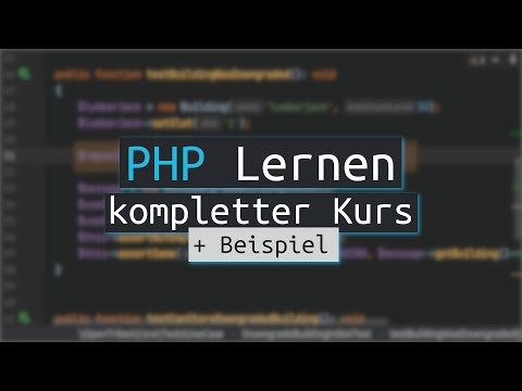 PHP Tutorial Deutsch für Anfänger 2022. Kompletter Kurs mit Beispielen