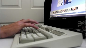 Typing on my IBM Model M Keyboard