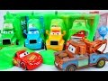 Mater slimes mcqueen before the piston cup race and has fun with haulers too