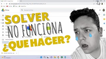 SOLVER EXCEL NO FUNCIONA - INSTALAR SOLVER