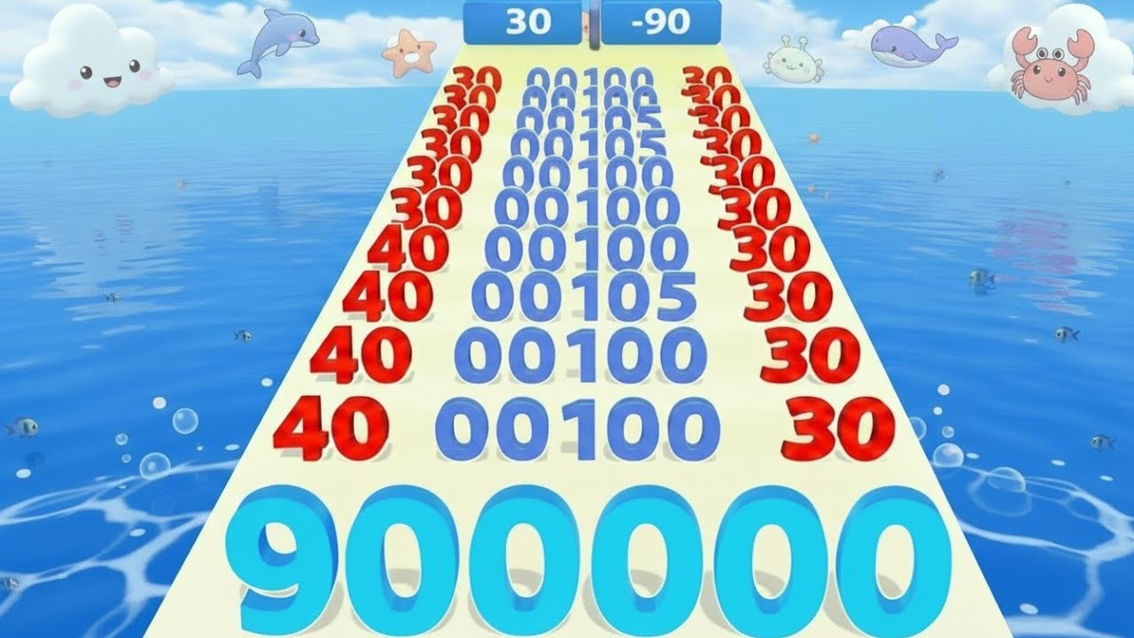 NUMBER MASTER: Numbers Run & Merge Master 3D – Satisfying Gameplay Walkthrough (Android iOS) Part 9