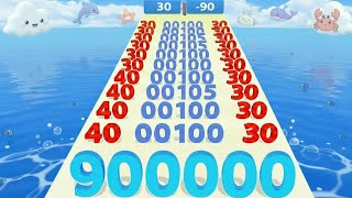 NUMBER MASTER: Numbers Run & Merge Master 3D – Satisfying Gameplay Walkthrough (Android iOS) Part 9 screenshot 3