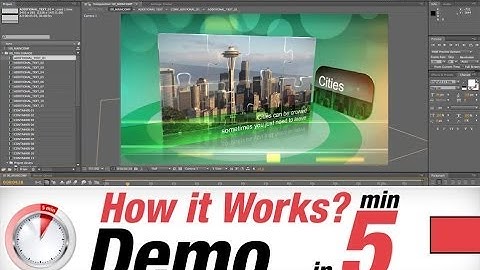 Adobe After Effects Template BlueFX Business Puzzle Demo