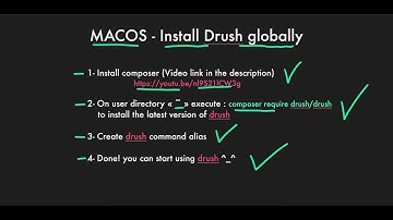 Mac OS - Install Drush globally