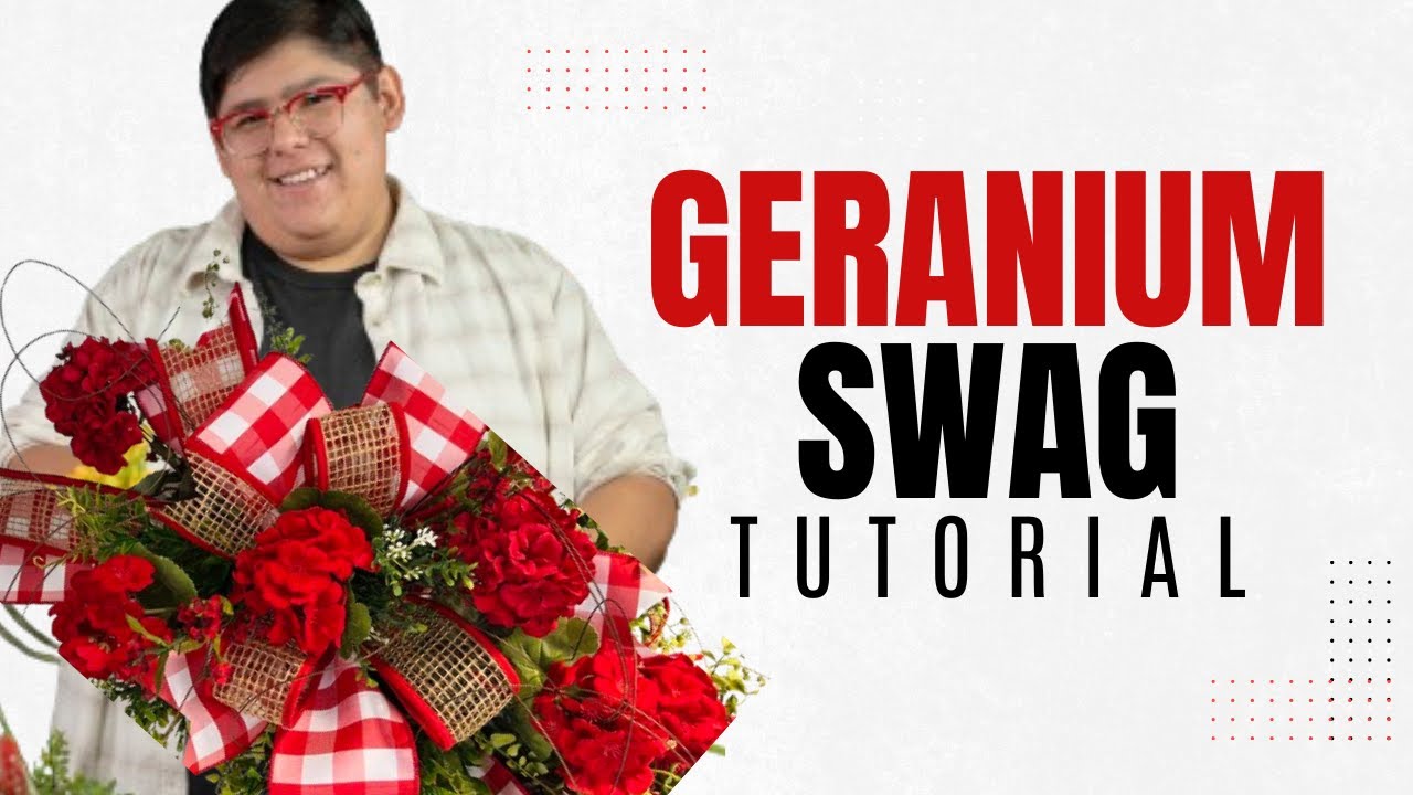 How To Make A Geranium Swag