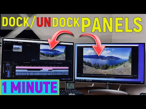 HOW TO DOCK / UNDOCK PANELS IN ADOBE PREMIERE PRO