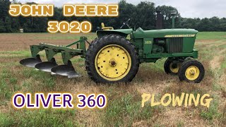 John Deere 3020/Oliver 360 Plow ~Testing for plow days event!