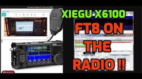 XIEGU X6100 - FT8 Contacts - On the Radio !!- NO PC- NO TABLET