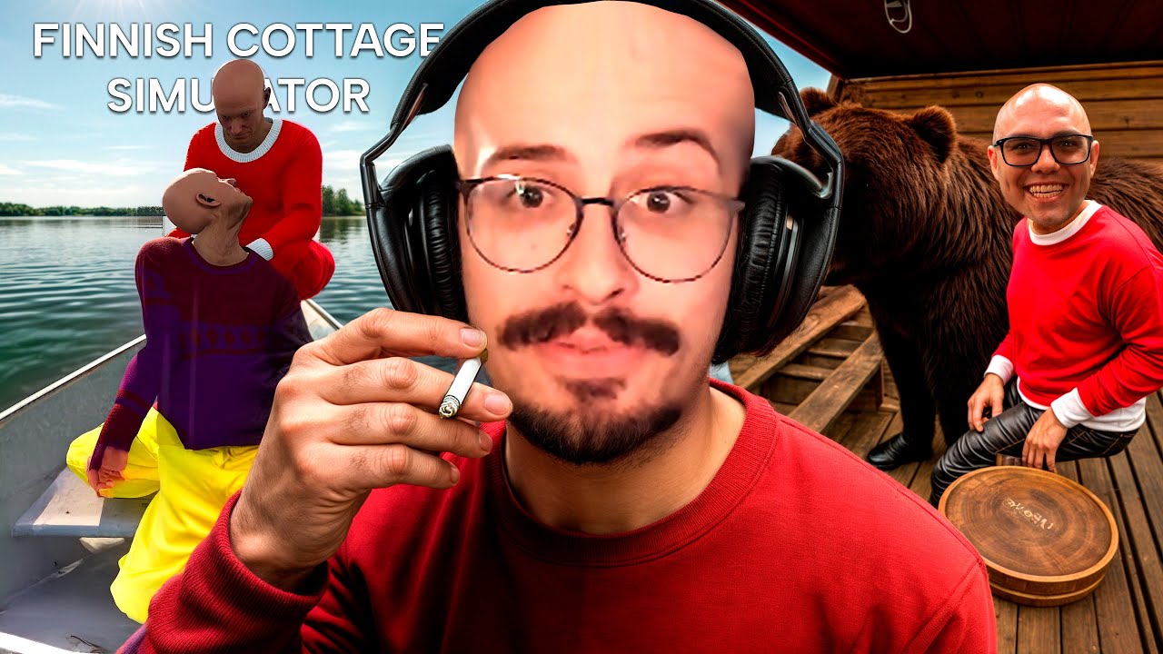 4 AMIGOS ALUGARAM UM CHALÉ NA FINLÂNDIA! - Finnish Cottage Simulator com COLEGAS