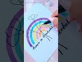 Lettering artwork || Rainbow #painting #creativeart  #satisfying   #youtubeshortsvideo
