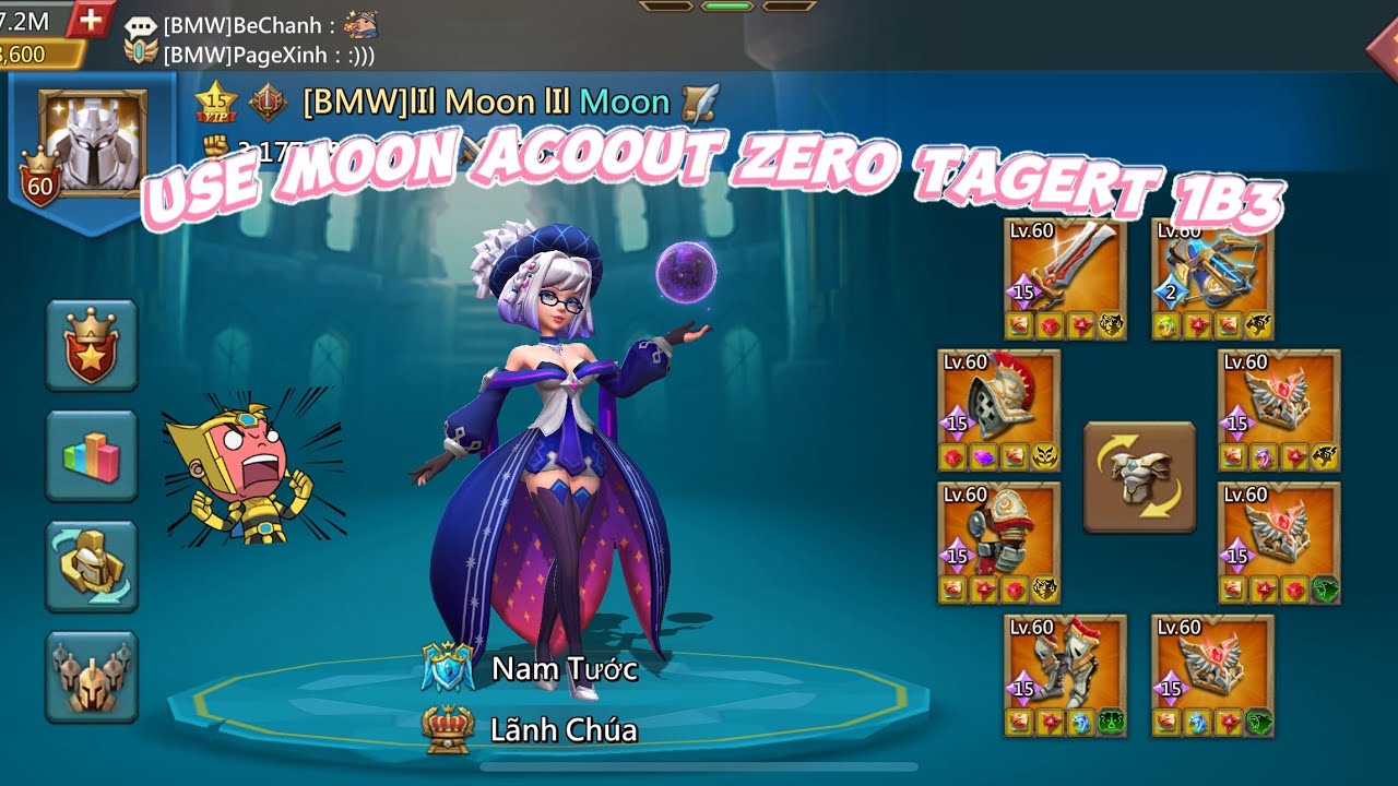 Lords Mobile🇻🇳Use Moon acoout Zero tagert 1B3