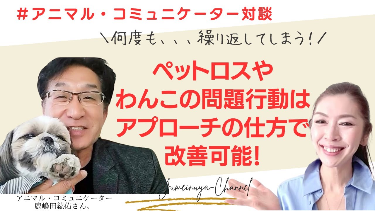 ＃アニマルコミュニケーター対談【ペットロスやわんこの問題行動はアプローチの仕方で改善可能！】もう繰り返さない為に、、、