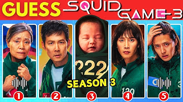 Guess Squid Game Season 3 Characters by Their Voice & Emojis ~ Ultimate Squid Game Quiz ~ Jump Rope🔥