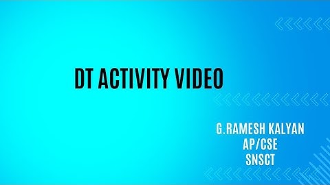 DT Activity Video | Deep fake Sense | Agile Software Engineering | SNS Institutions