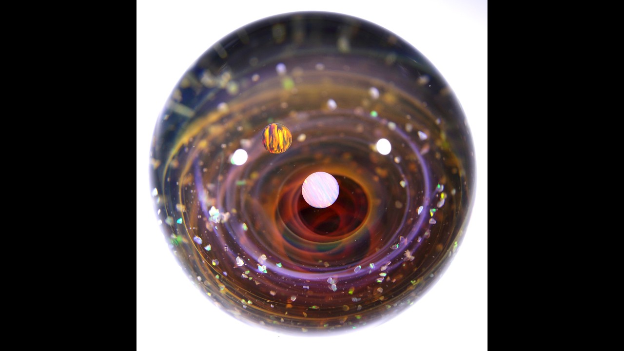 46mm Galaxy Glass Marble 宇宙ガラスマーブル - オブジェ no.M280