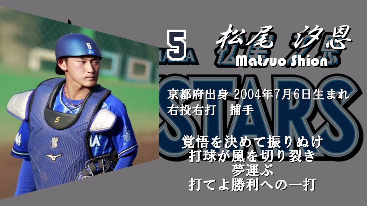 横浜ベイスターズ 2025 スターナイト #5 松尾 アクキー 松尾汐恩