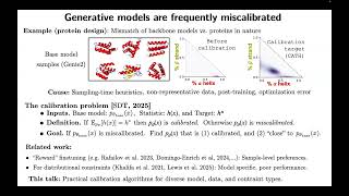 Dr. Brian Trippe (Stanford) --- Calibration methods for generative models with application to pro...