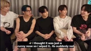 txt talk about hueningkai’s nosebleed ‪during ‬LA concert