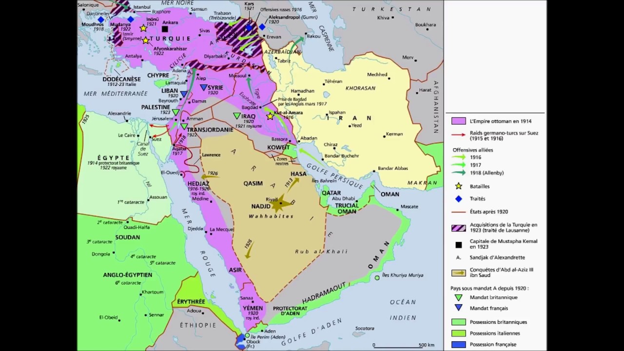 La Fin De L Empire Ottoman Le Moyen-Orient à partir de 1914 (2/12) : Vers la fin de l'Empire
