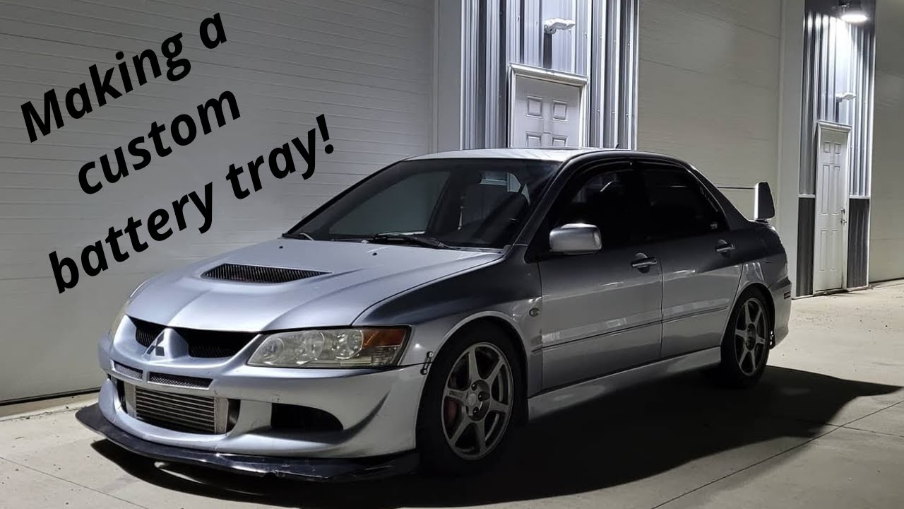Evo 8 custom small battery tray YouTube