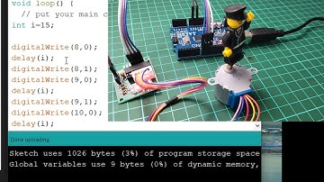 motor stepper coding manual, Arduino uno part 4