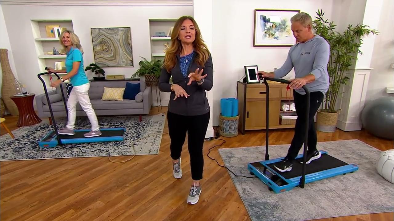 FITNATION Slimline Walker's Deluxe Treadmill on QVC YouTube